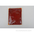 Material de fondo de olla caliente salsa de tomate